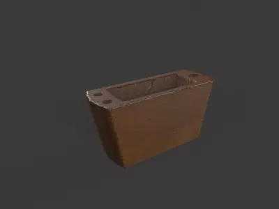 Vintage Phone Holder Low-poly 3D model