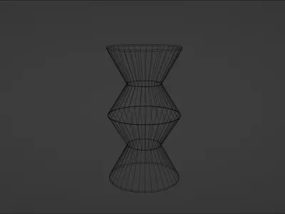 Marble Pedestal Decoration Table 3D model