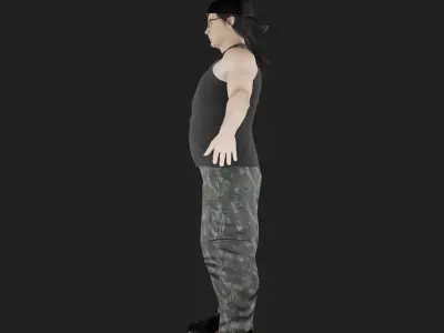 Alex Henderson Low-poly 3D model