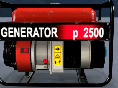 GENERATOR for sims Low-poly 3D model