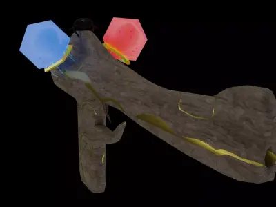 magical pistol  Free low-poly 3D model