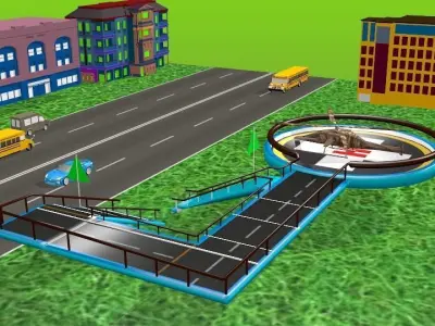 Helicopter HD Model 3D model