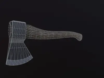 Old Axe Game Ready Free low-poly 3D model