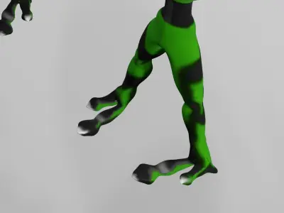 Alien Lowploy Green UFO Low-poly 3D model