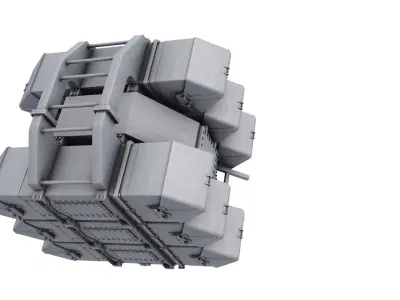 GWS-25 Sea Wolf Naval Gun 3D model