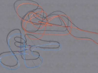 TWO Rollercoaster 3D Model Pack 2