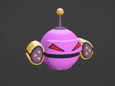 Dron robot cute 3D model