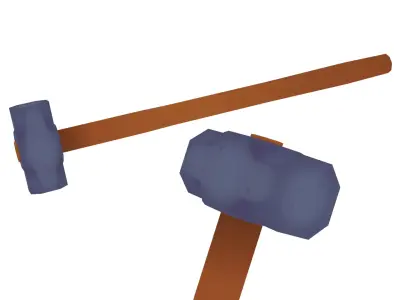 Sledgehammer - Hand Painted 3D model
