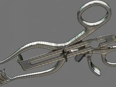 Henley Retractor surgical instrument 3D model