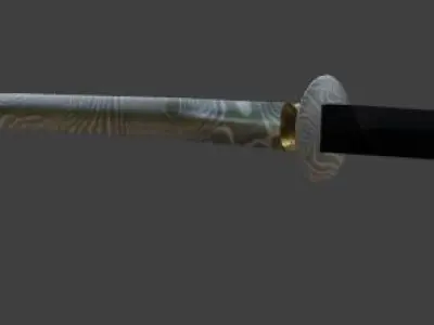 Katana knife 3D model