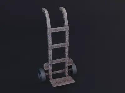 Transport Trolly - Game Ready - PBR 3D Model Low-poly 3D model