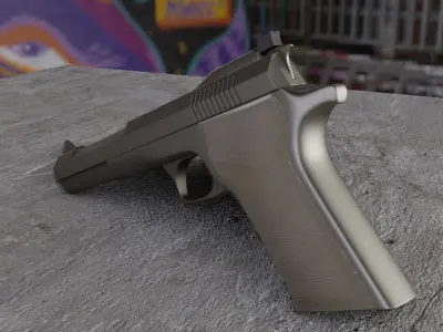 Gun Inspired in Automag-58  3D model