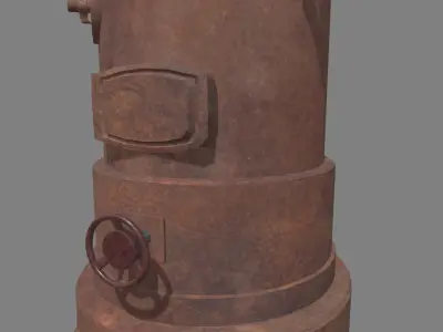 Old Boiler 01 Low-poly 3D model
