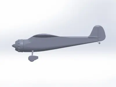 Cessna 195 Replica - Lightliner 3D print model