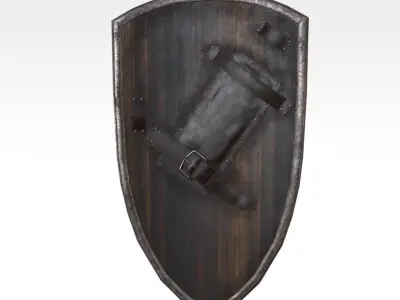 Heater Shield Low-poly 3D model purchase