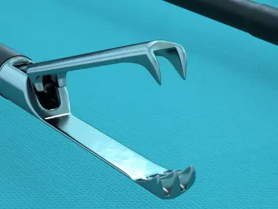 Laparoscopic Articulated Claw Forceps 3D model