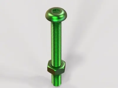 M5 x 40mm Socket Button Bolt  3D print model