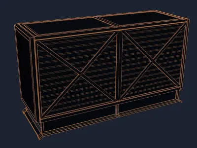 Air Conditioner Unit and Refrigeration Machine Game Ready Low-poly 3D model 2