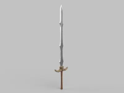 Sword Low-poly 3D model 71