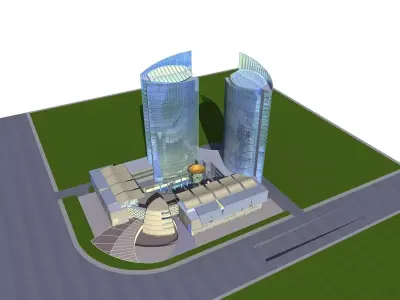 Commercial Building 3D model 149