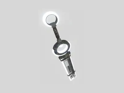 SciFi Sword A13 Black Camo - Character Design Fashion Low-poly 3D model