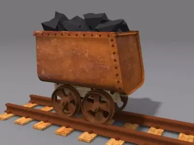 Mine Trolley 3D model