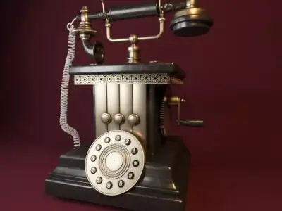Old Telephone 3D model purchase
