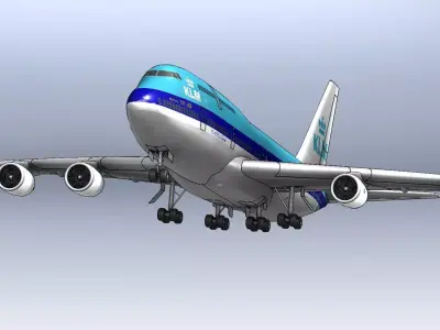Boeing 747 3D model get