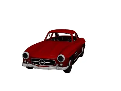 Mercedes-Benz 300SL Gullwing Iconic Classic Sports Car Free 3D model