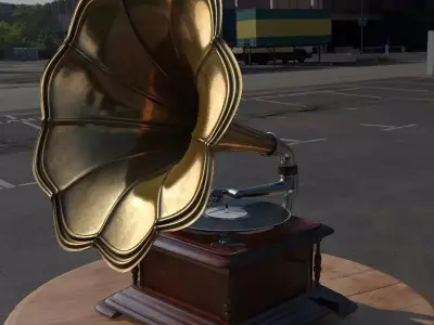 Gramophone 3D model 3D model