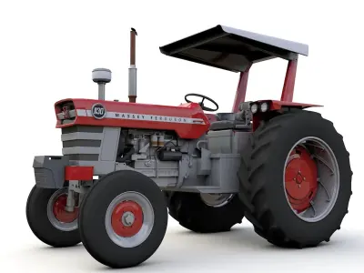 Massey Ferguson 1130 Canopy Tractor 1968 3D model