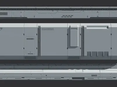 Sci-Fi Kit Free 04 Architecture Panels  Free 3D model