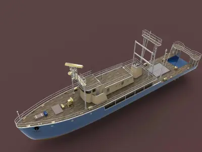 Nave Ricerca Free 3D model