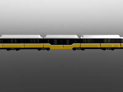 DART Light Rail 3D model