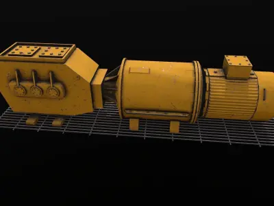 Industrial Equipment Low-poly 3D model