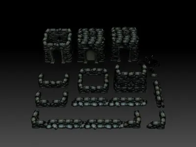 Sandbag Fortifications ROYALTY FREE VERSION 3D print model purchase