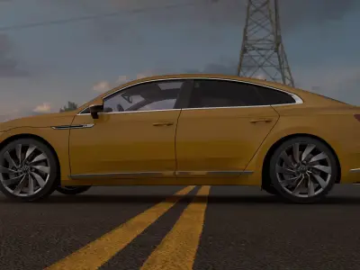 VolksWagen Arteon -Rigged and Render Ready-unreal-vray-redshift 3D model