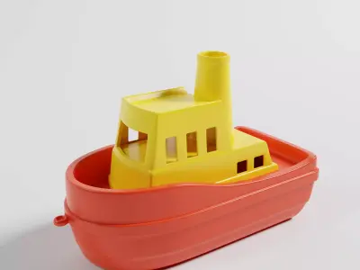 Toy Boat 3D model