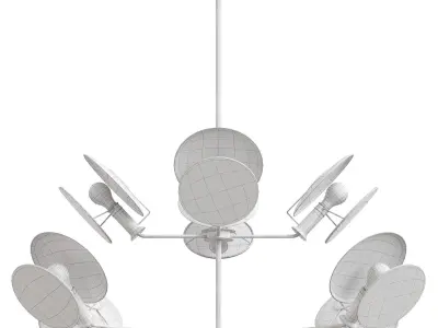 Antique Brass Osiris Chandelier by Luxdeco 3D model