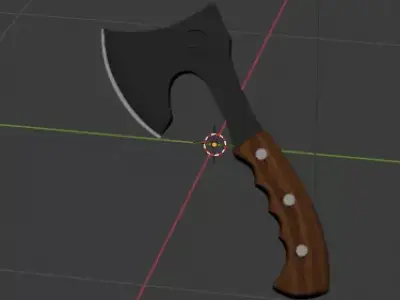  Stylized Viking Axe - Game Ready 3D Weapon Low-poly 3D model