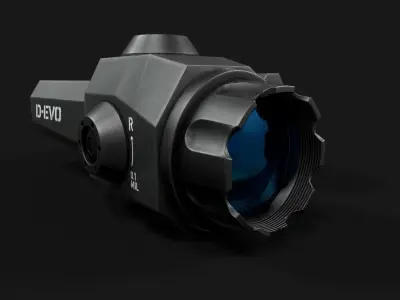 Leupold D-EVO Dual Enhanced View Optic 6x Scope Low-poly 3D model