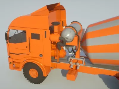  Concrete Mixer Turck model 3D model