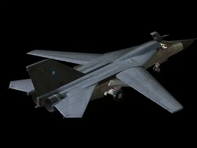 General Dynamics F-111 Aardvark Low-poly 3D model