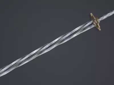 Sword 15 Low-poly 3D model