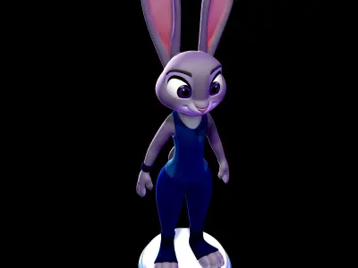 Judy Hopps ZPD Training outfit -  Zootopia 3D print model