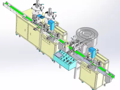 Automated dispensing production line 3D model