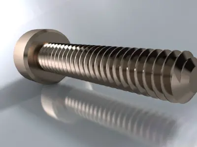 ALL METRIC HEX HEAD SCREWS IN ONE FILE 3D model