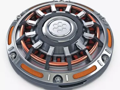 Land Mine Sci Fi v 1 3D model