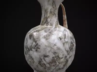 Small Marble Pitcher  Low-poly 3D model