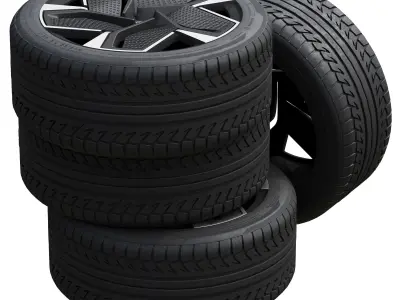 Skoda wheels 3D model by zifir3d